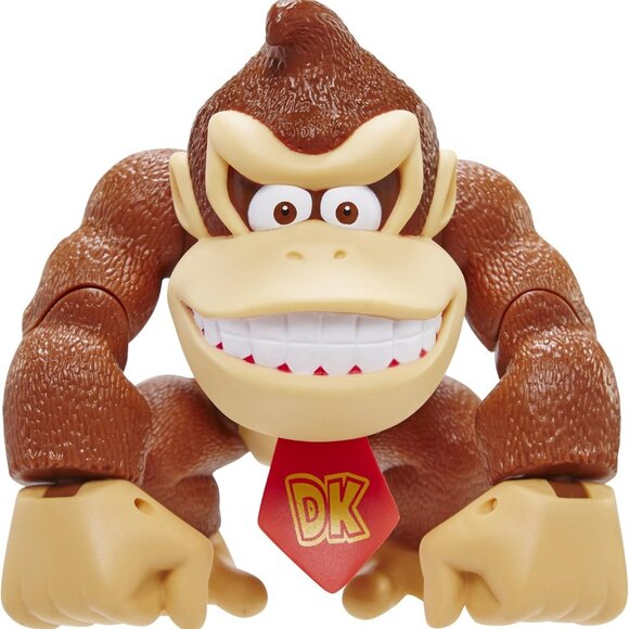 New Super Mario Donkey Kong 6" Deluxe Action Figure 10 Points of articulation Br - Picture 10 of 16